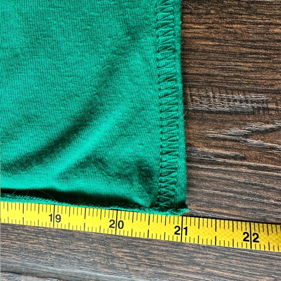 GAMMA PHI BETA racerback t-shirt green small green white floral letters sewn on - Picture 10 of 14